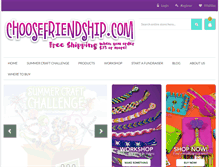 Tablet Screenshot of choosefriendship.com
